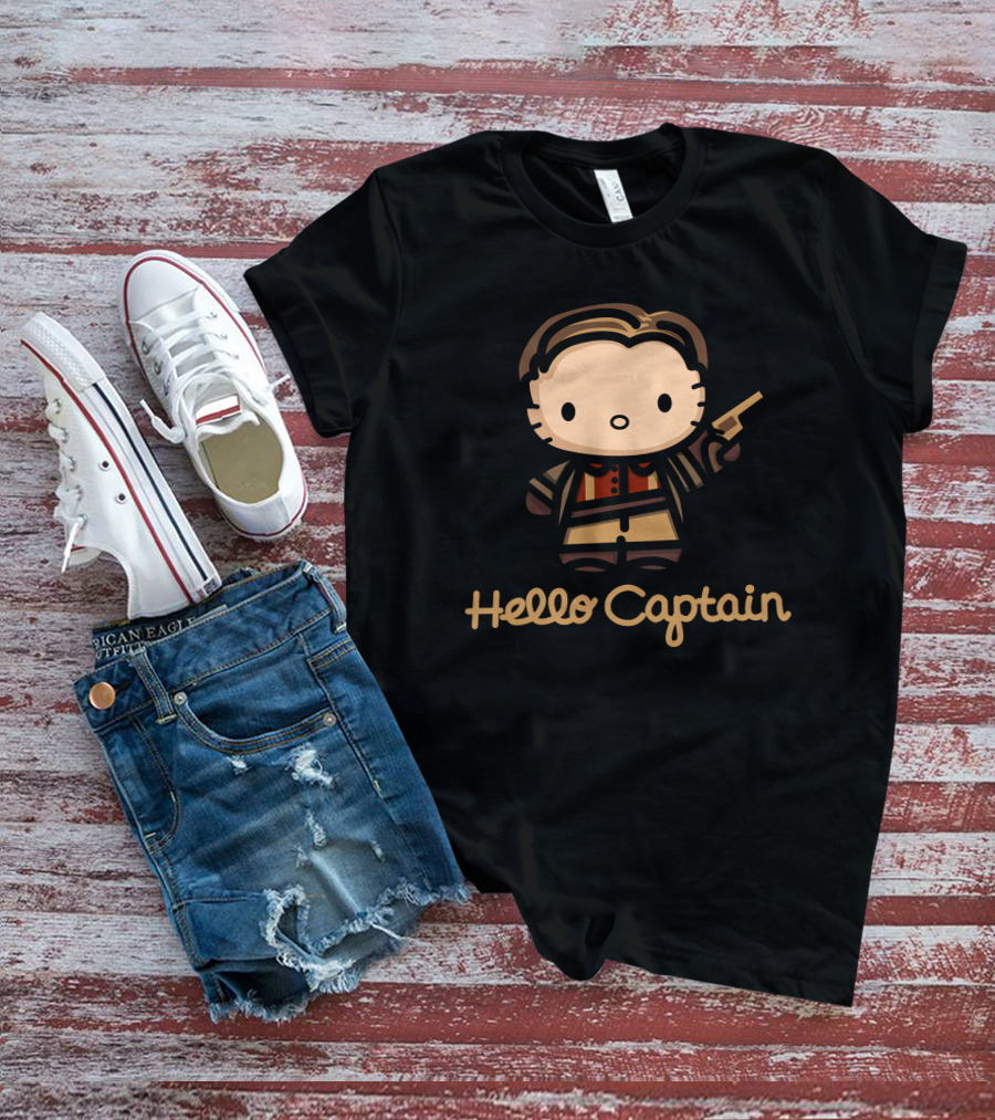 Hello Captain Kitty Firefly Mashup Character T-Shirt