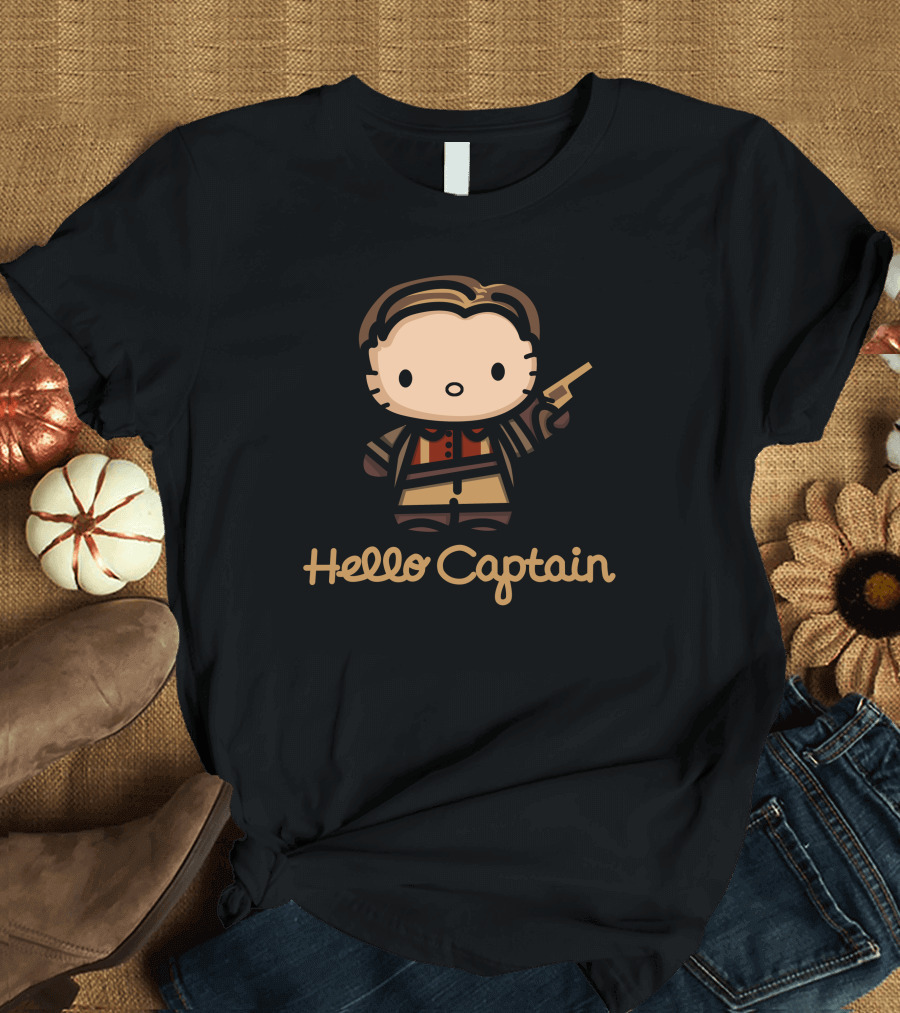 Hello Captain Kitty Firefly Mashup Character T-Shirt