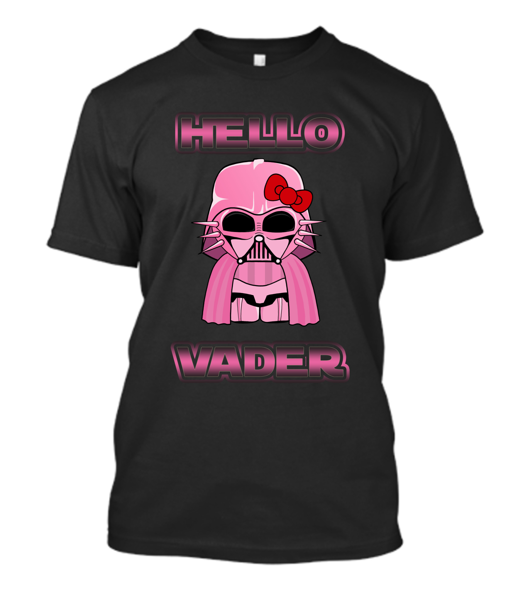 Hello Kitty Star Wars Hello Vader Pink Bow Helmet T-Shirt