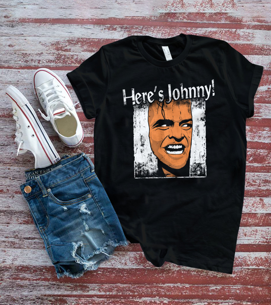 Here's Johnny The Shining Iconic Horror Movie Scene T-Shirt