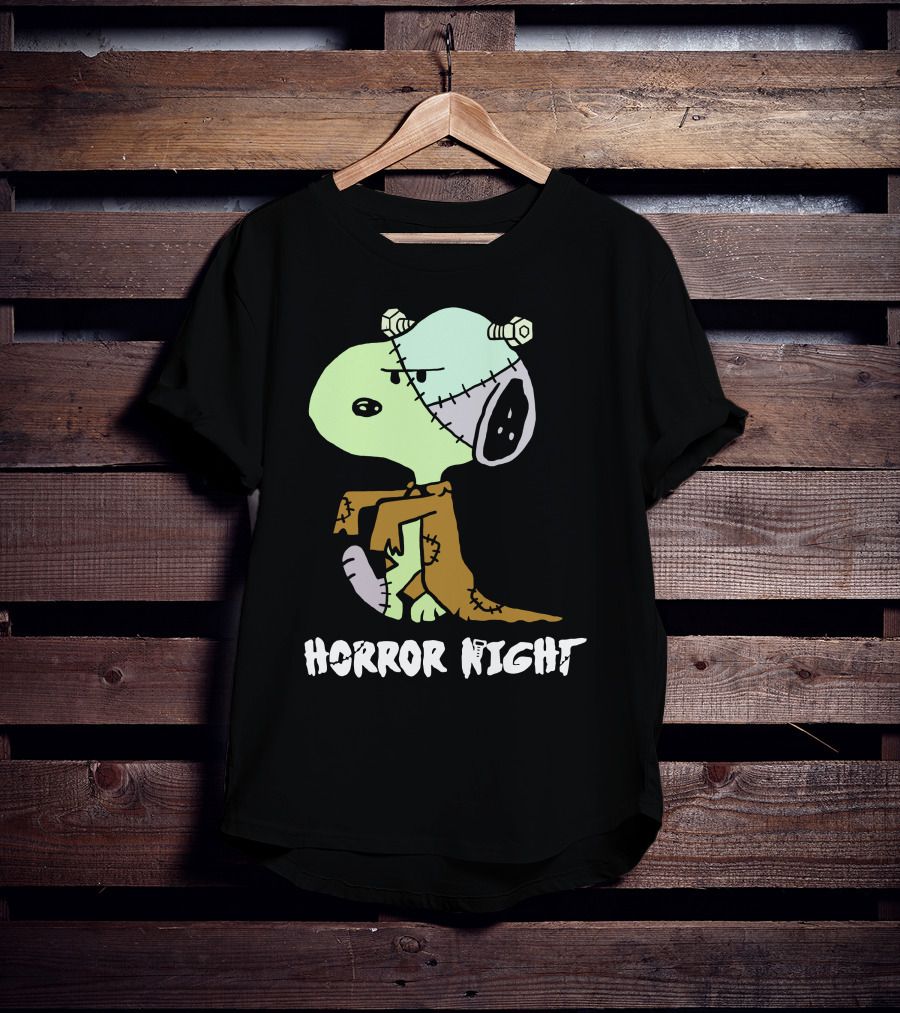 Horror Night Frankenstein Snoopy T-Shirt