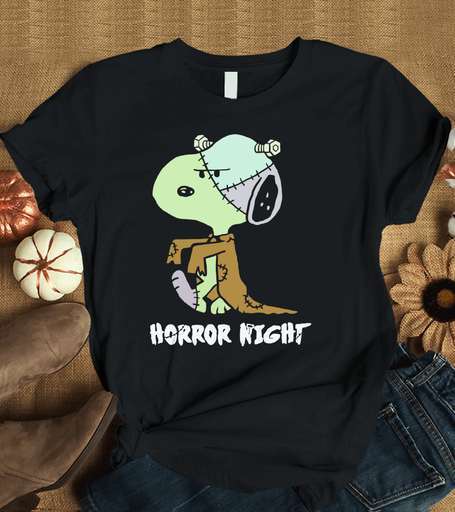Horror Night Frankenstein Snoopy T-Shirt