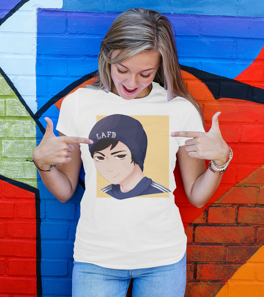 Quackity LAFD Beanie T-Shirt