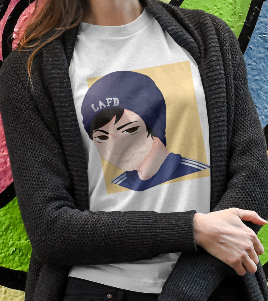 Quackity LAFD Beanie T-Shirt