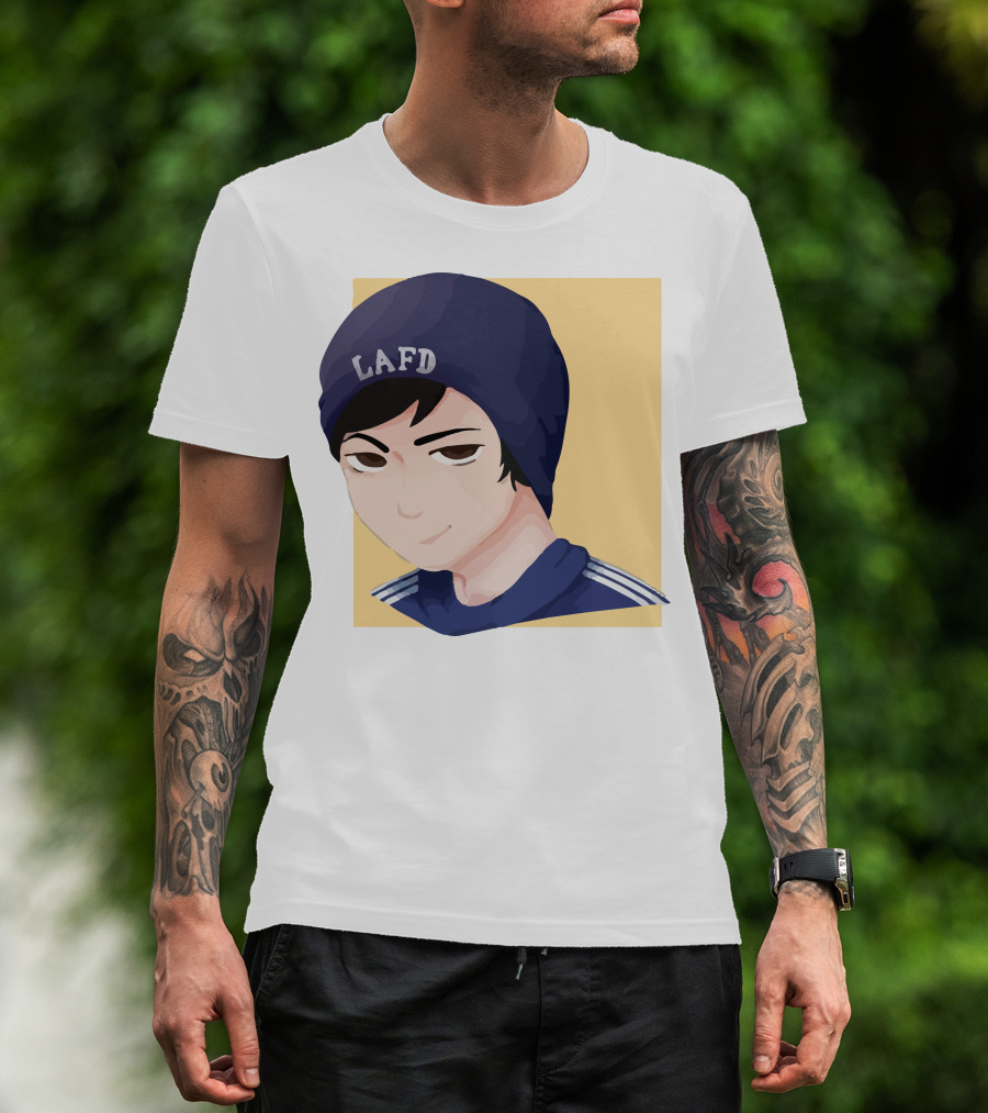 Quackity LAFD Beanie T-Shirt