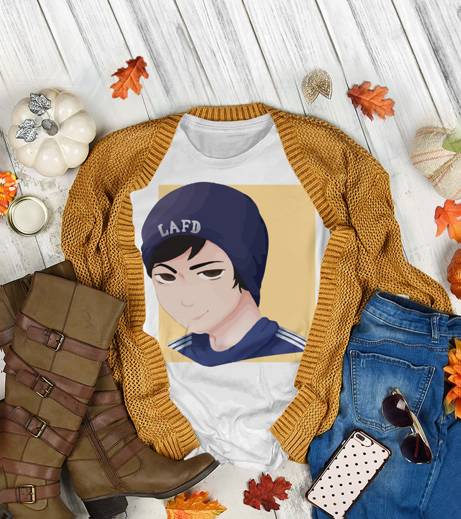 Quackity LAFD Beanie T-Shirt