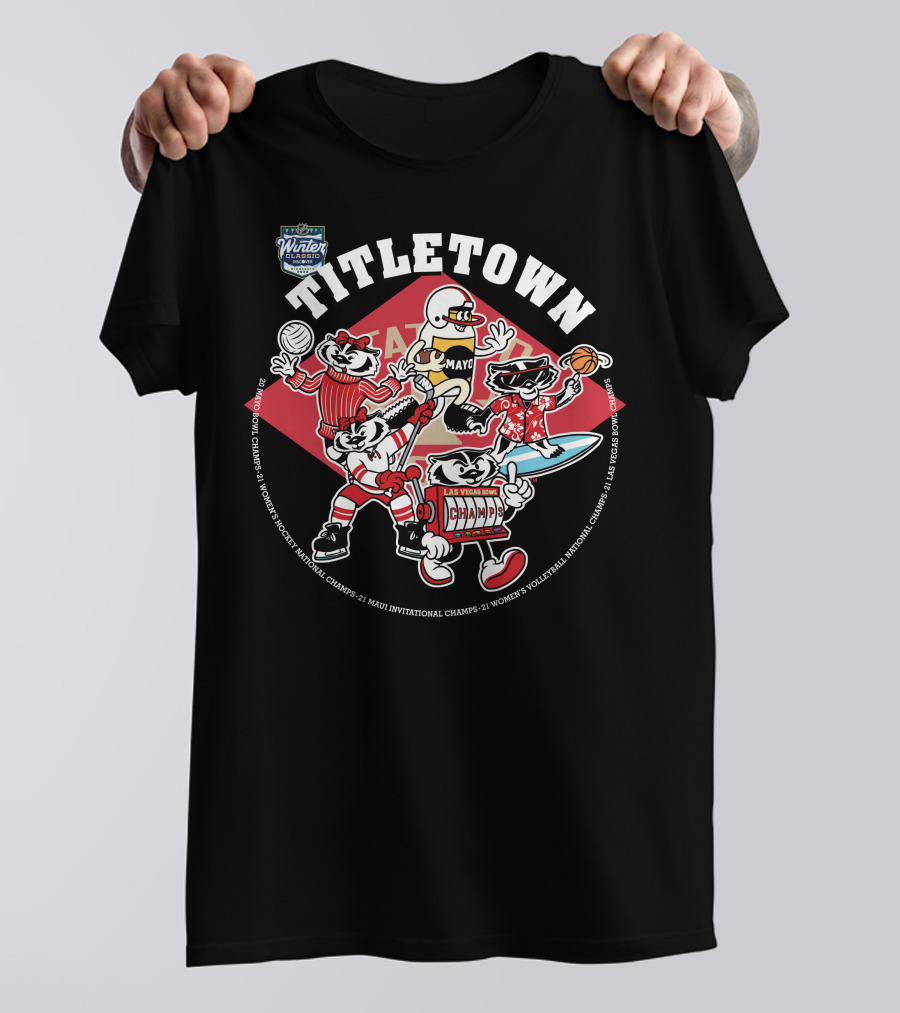 Winter Wonders Titletown Champs Fun Festival Sports T-Shirt