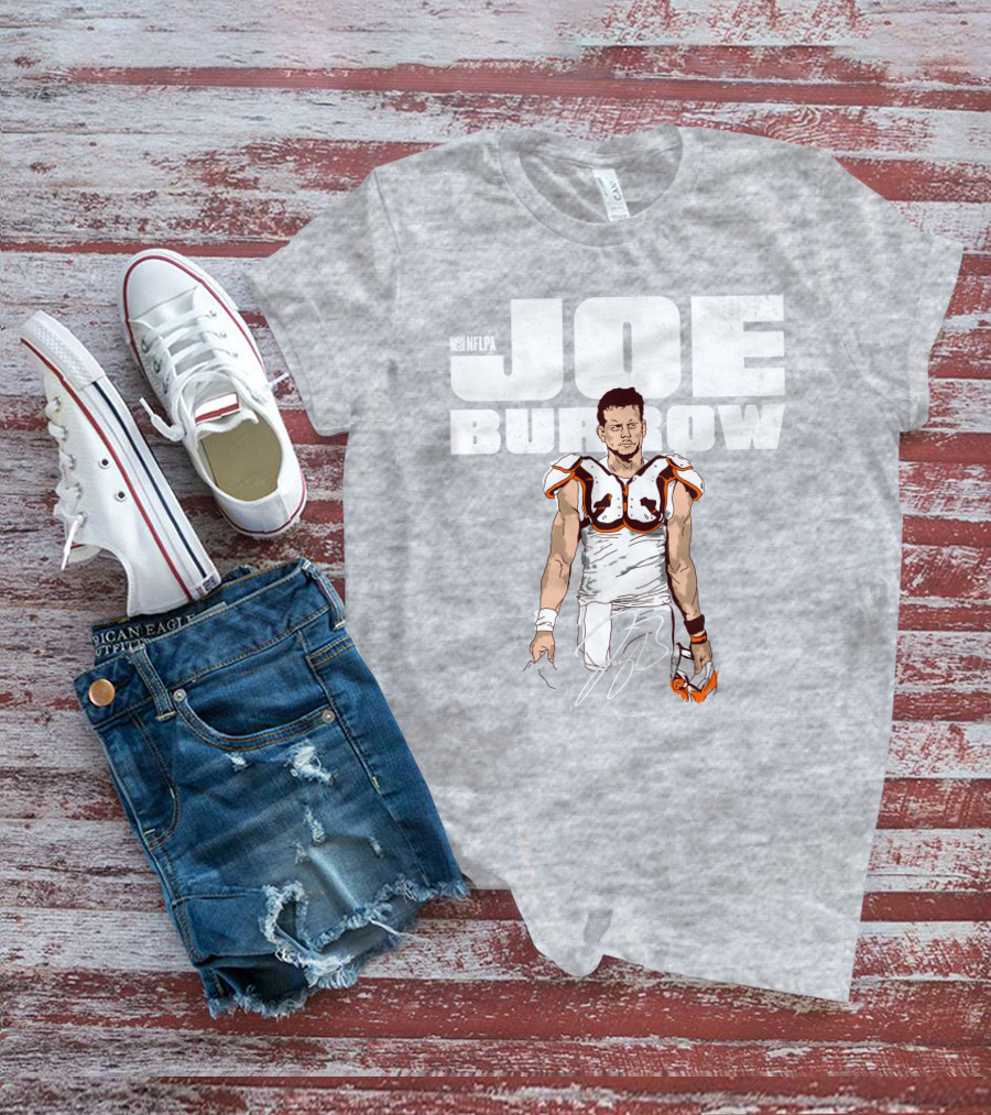 NFLPA Joe Burrow Football Pads T-Shirt