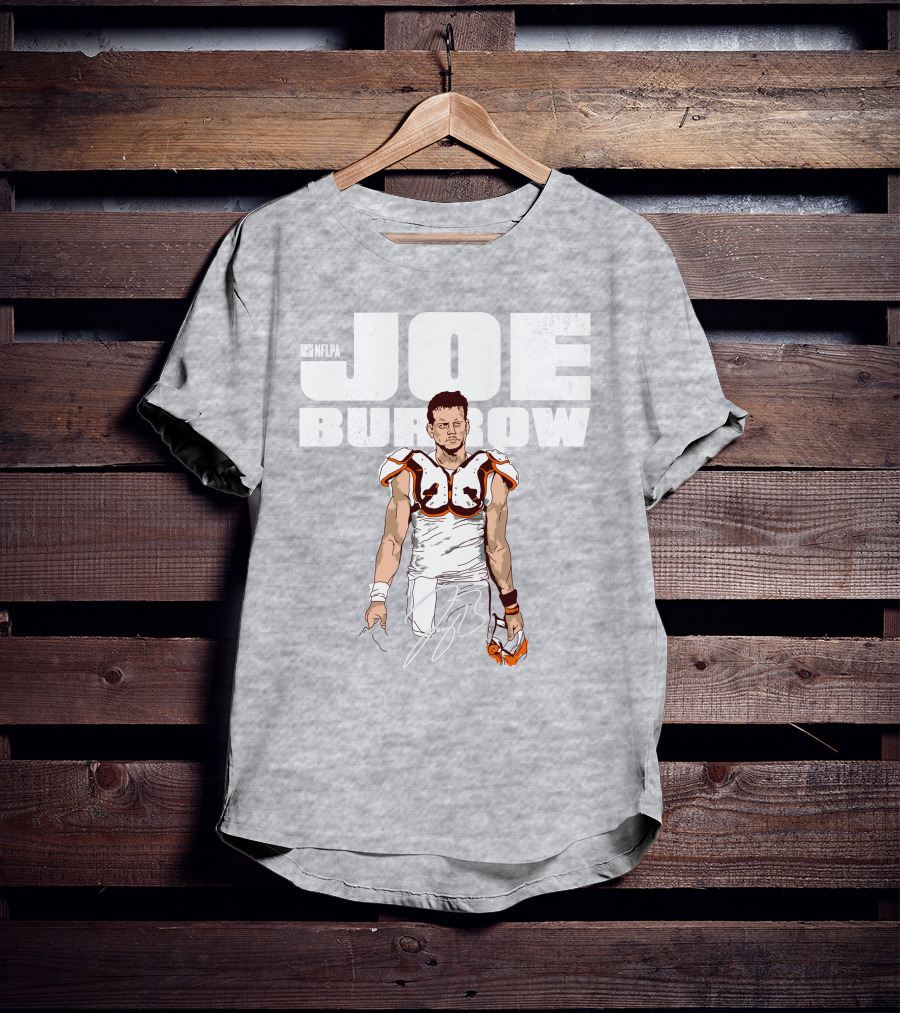 NFLPA Joe Burrow Football Pads T-Shirt