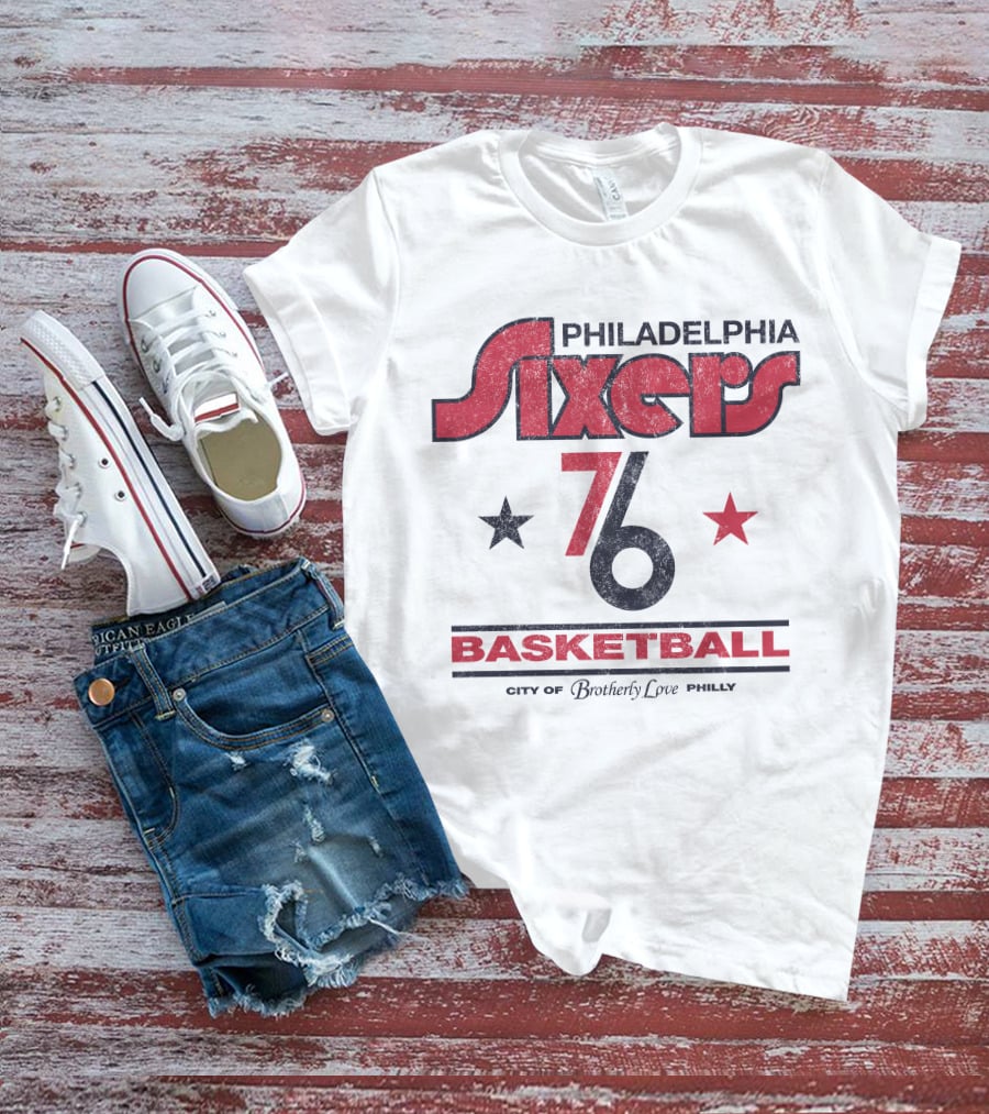 Philadelphia Sixers 76 Basketball City Of Brotherly Love Philly T-Shirt