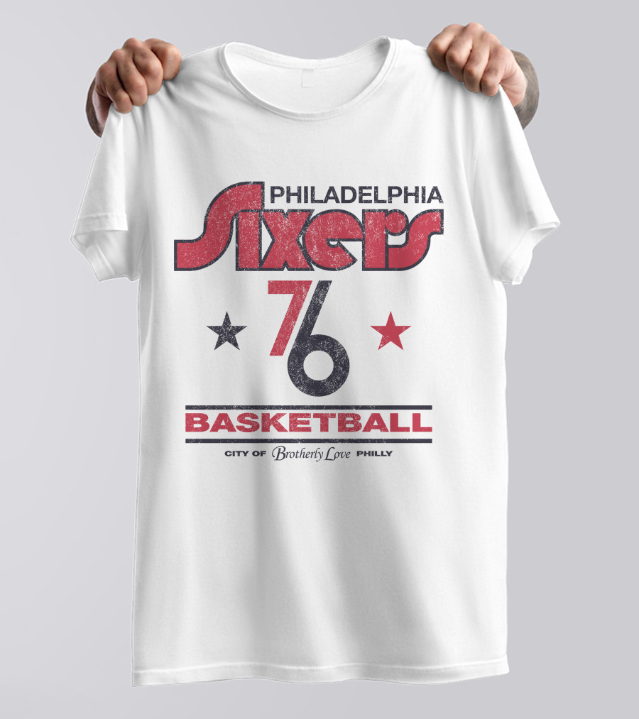 Philadelphia Sixers 76 Basketball City Of Brotherly Love Philly T-Shirt
