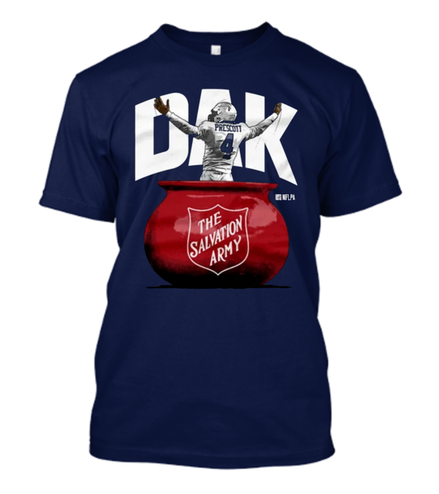 Dak Prescott NFLPA The Salvation Army Red Kettle T-Shirt