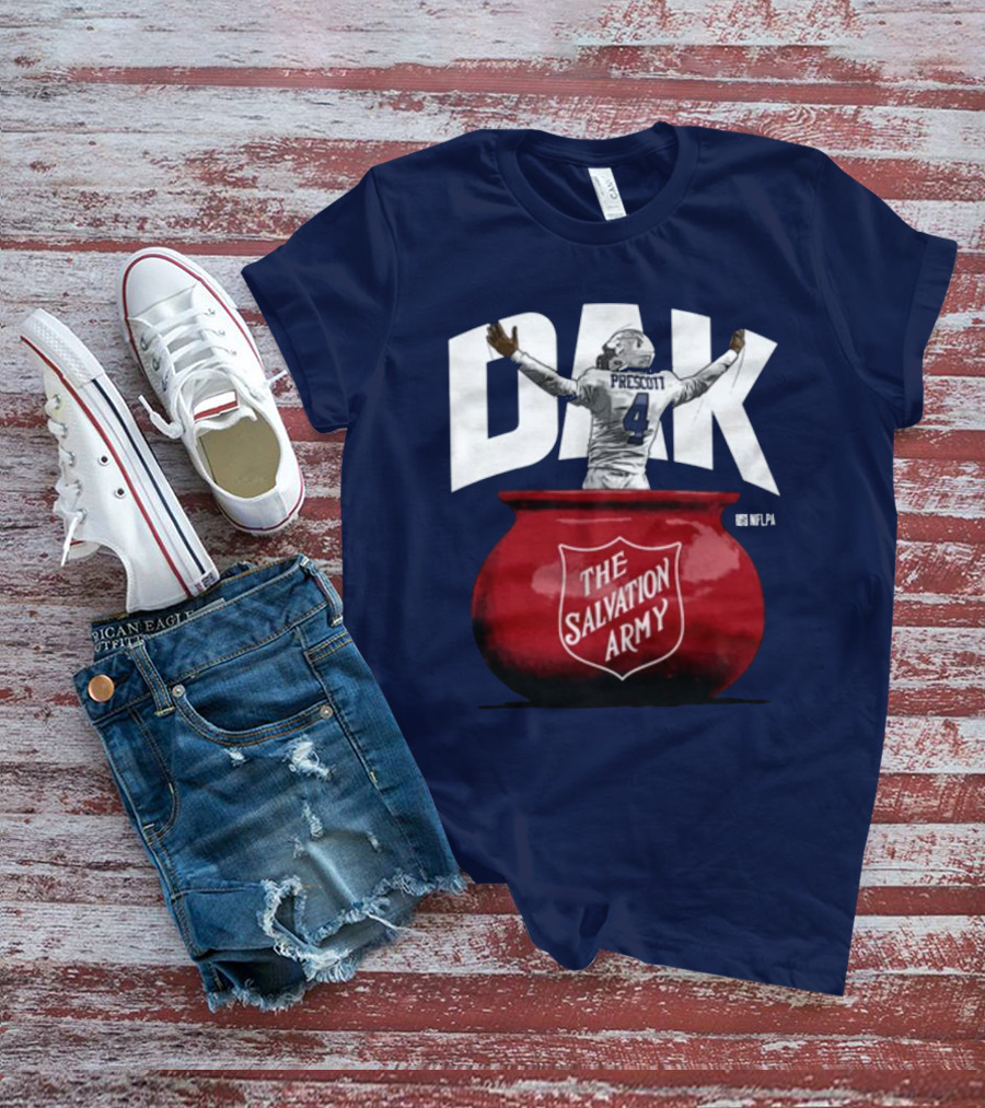 Dak Prescott NFLPA The Salvation Army Red Kettle T-Shirt