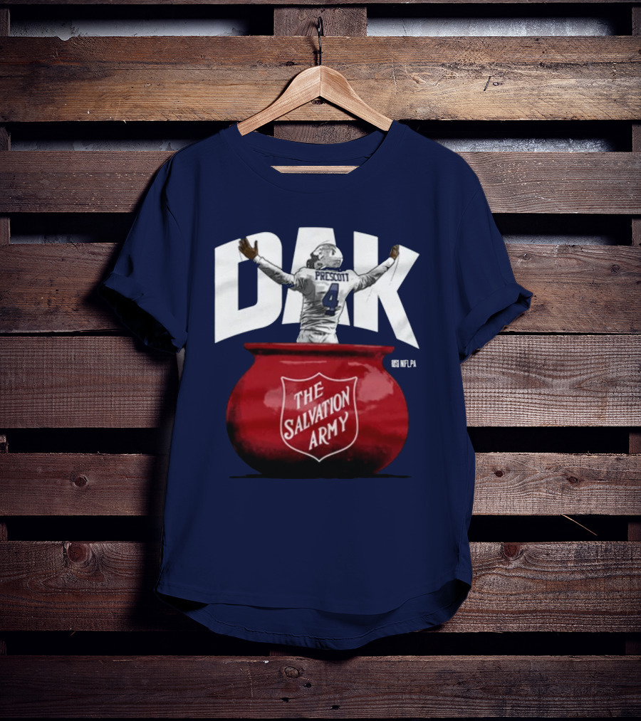 Dak Prescott NFLPA The Salvation Army Red Kettle T-Shirt