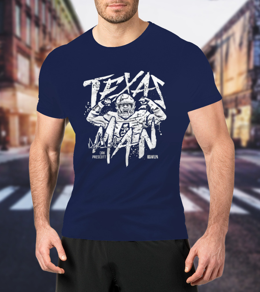 Texas Man Dak Prescott NFLPA T-Shirt