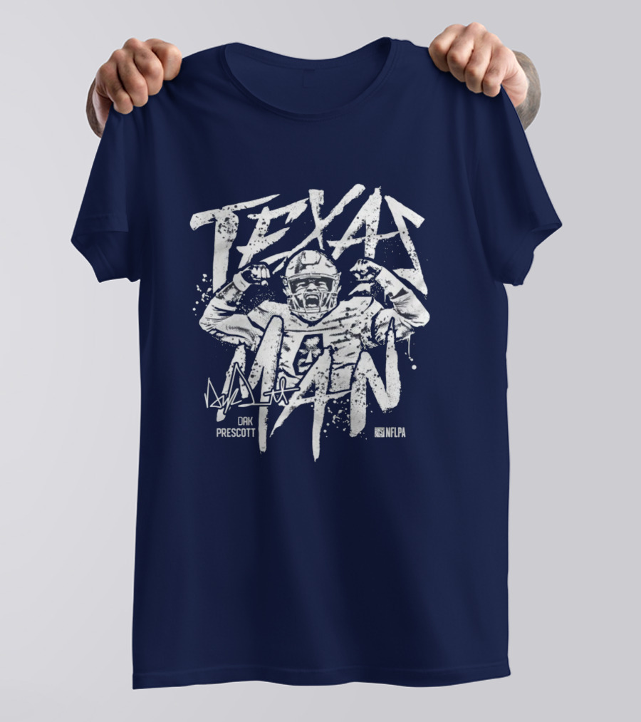 Texas Man Dak Prescott NFLPA T-Shirt