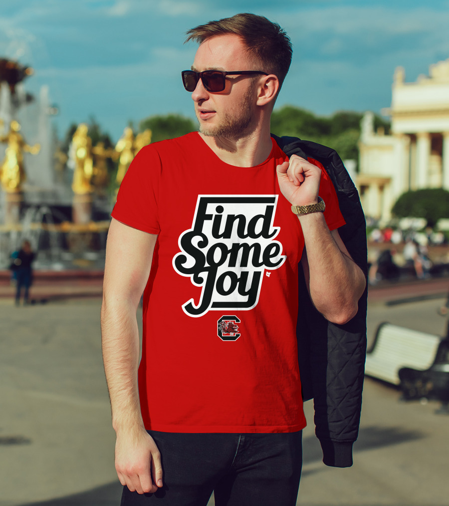 Find Some Joy South Carolina Mike Uva Gamecocks T-Shirt