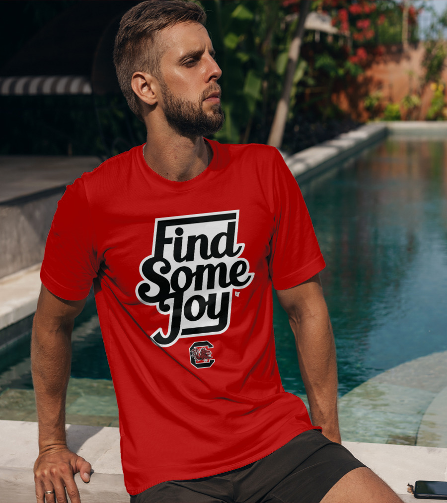 Find Some Joy South Carolina Mike Uva Gamecocks T-Shirt
