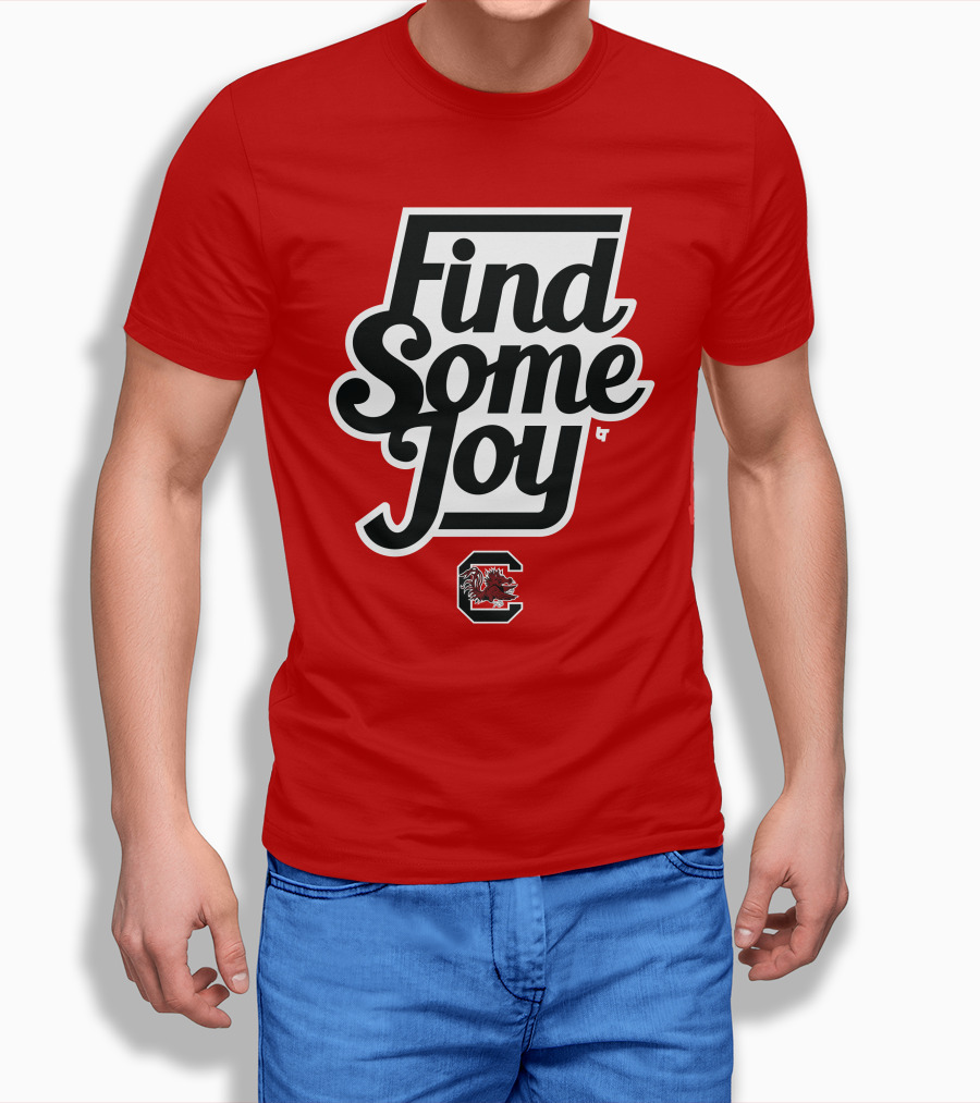 Find Some Joy South Carolina Mike Uva Gamecocks T-Shirt