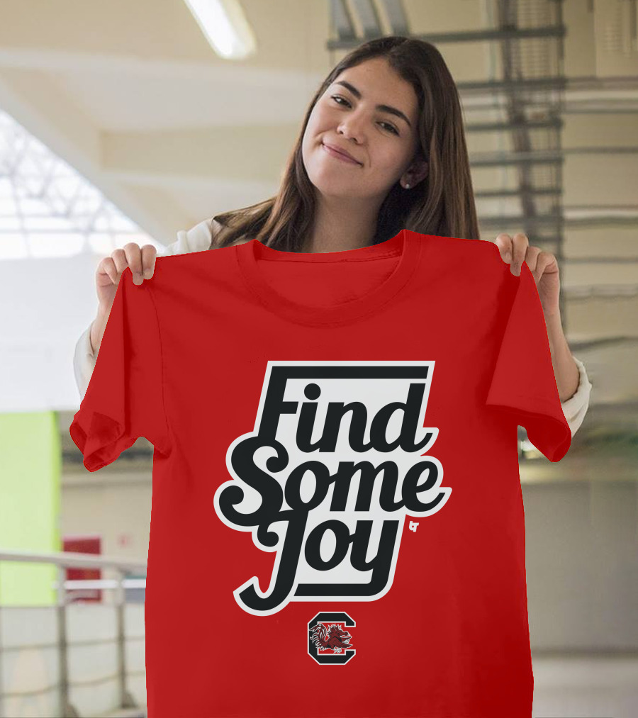 Find Some Joy South Carolina Mike Uva Gamecocks T-Shirt