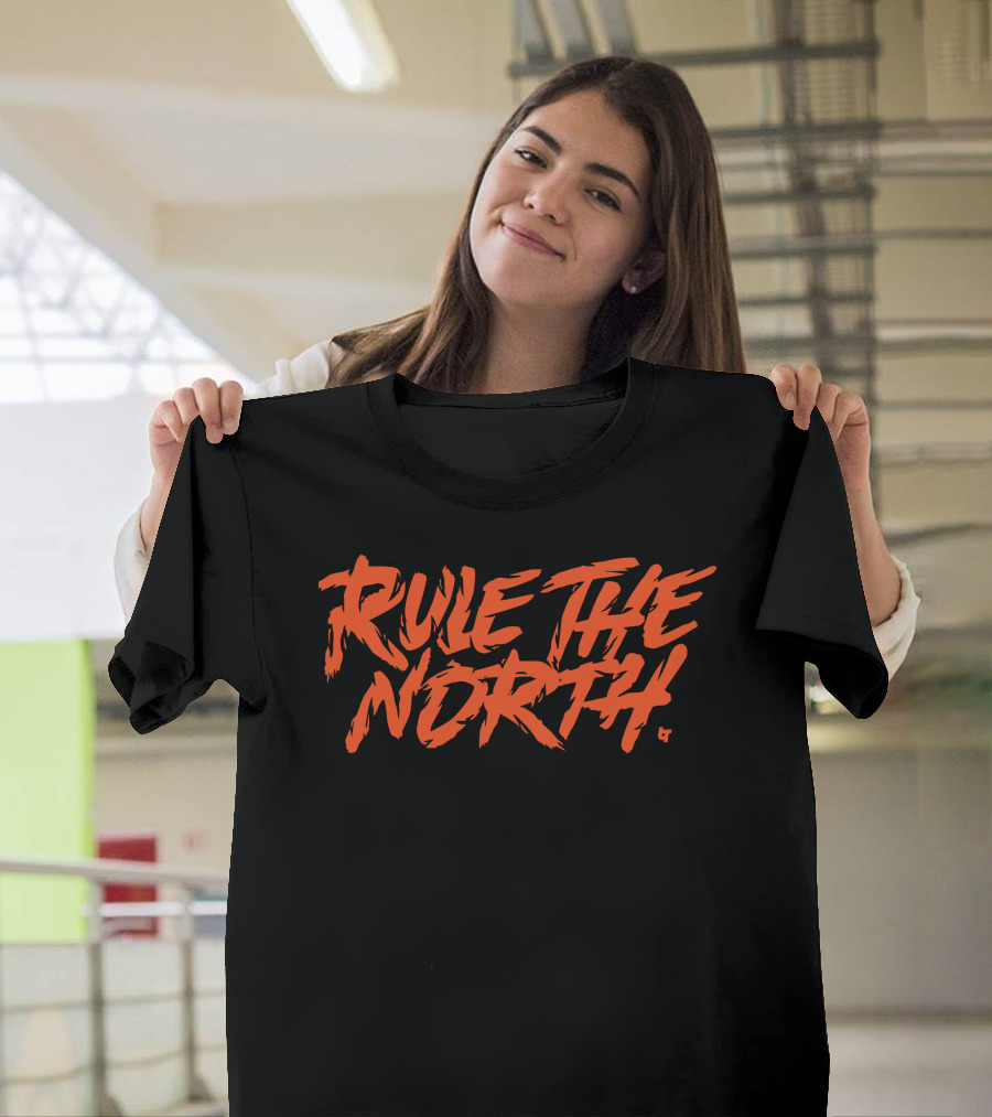 Rule The North Orange Bold Text T-Shirt