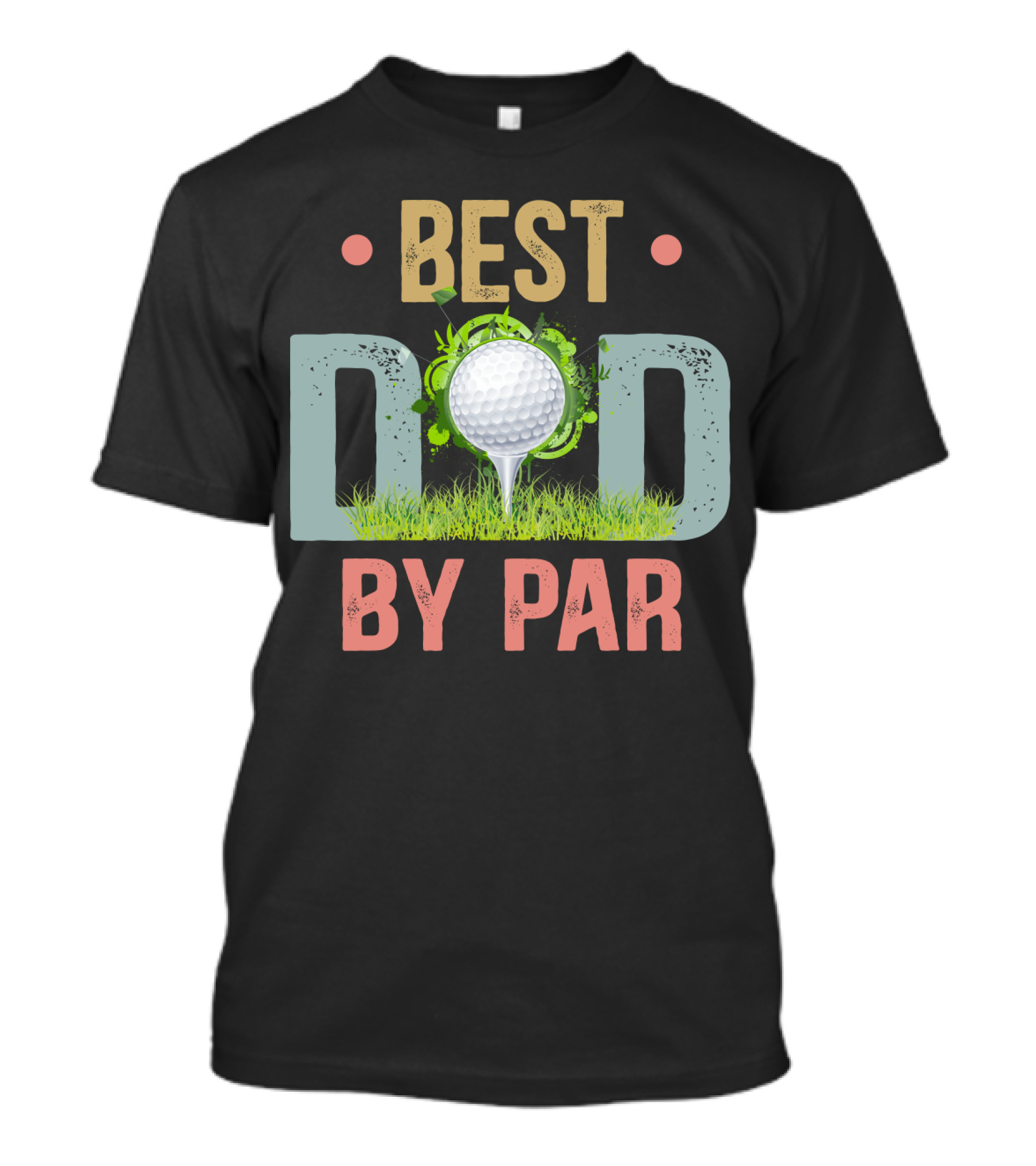 Best Dad By Par Funny Golf Father's Day Men's T-Shirt