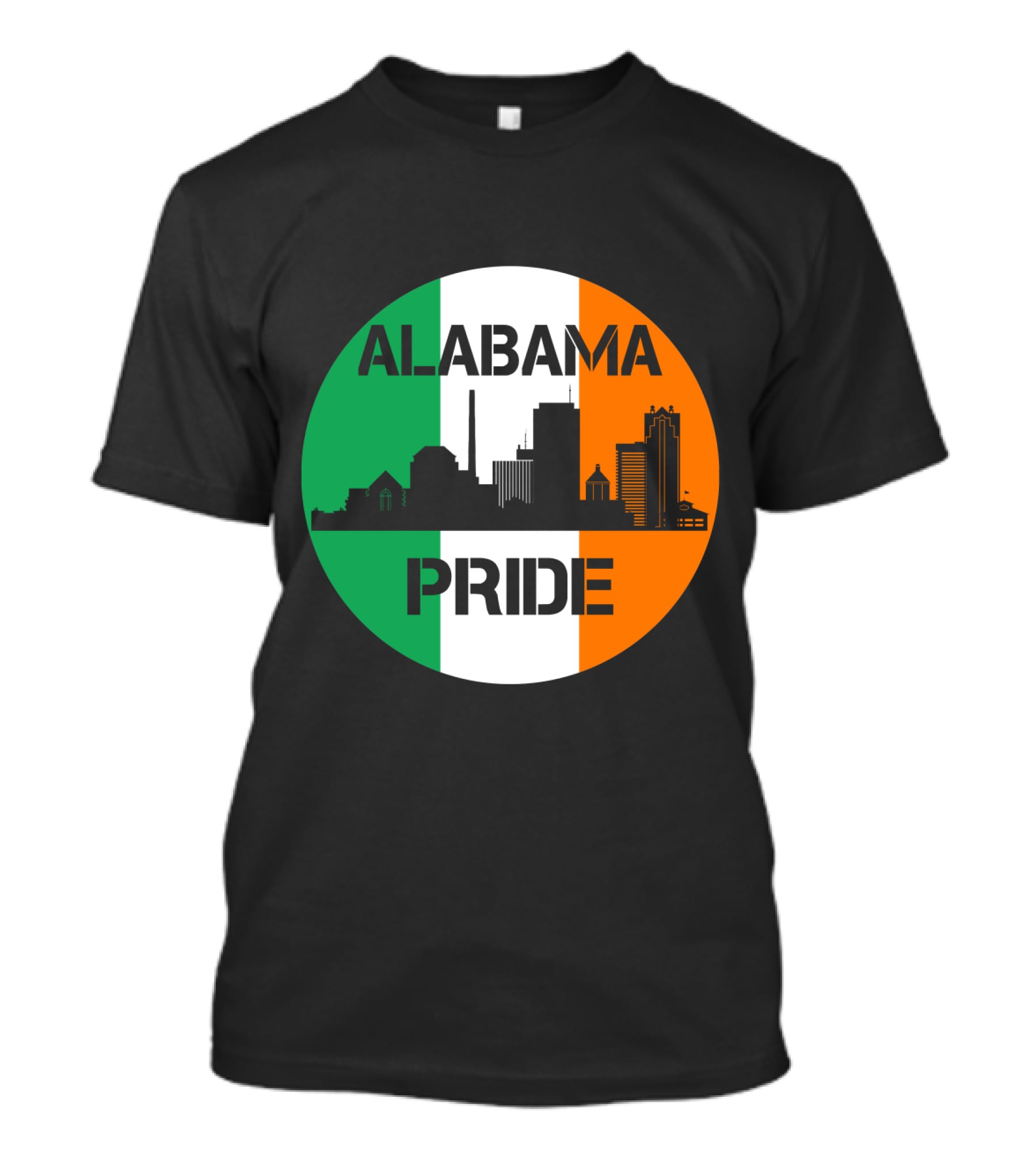 Alabama Pride Irish Flag Skyline T-Shirt