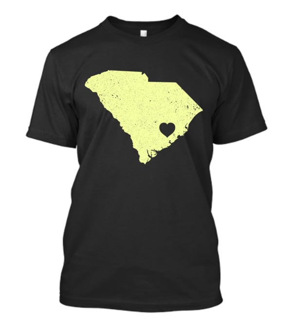 South Carolina Map Heart Charleston Love T-Shirt