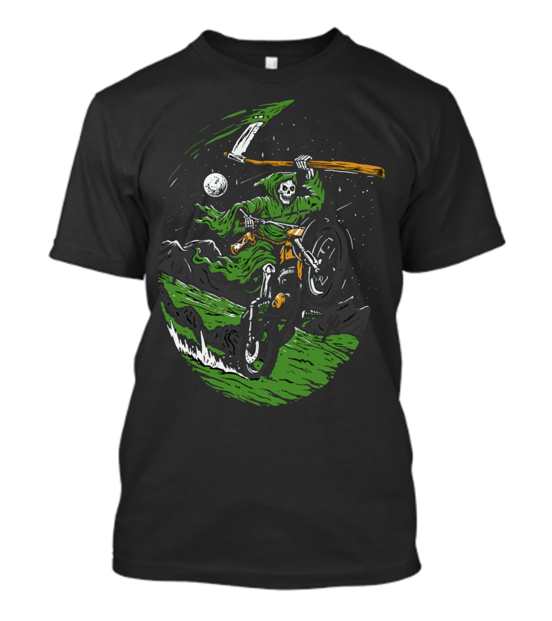 Goblin Ride Motor Cross Reaper Night Adventure T-Shirt