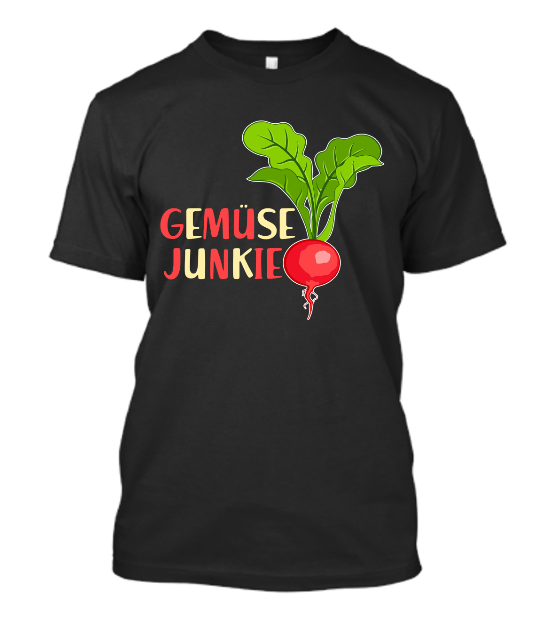 Gemüse Junkie Radish Enthusiast Vibrant Vegetable Lover T-Shirt