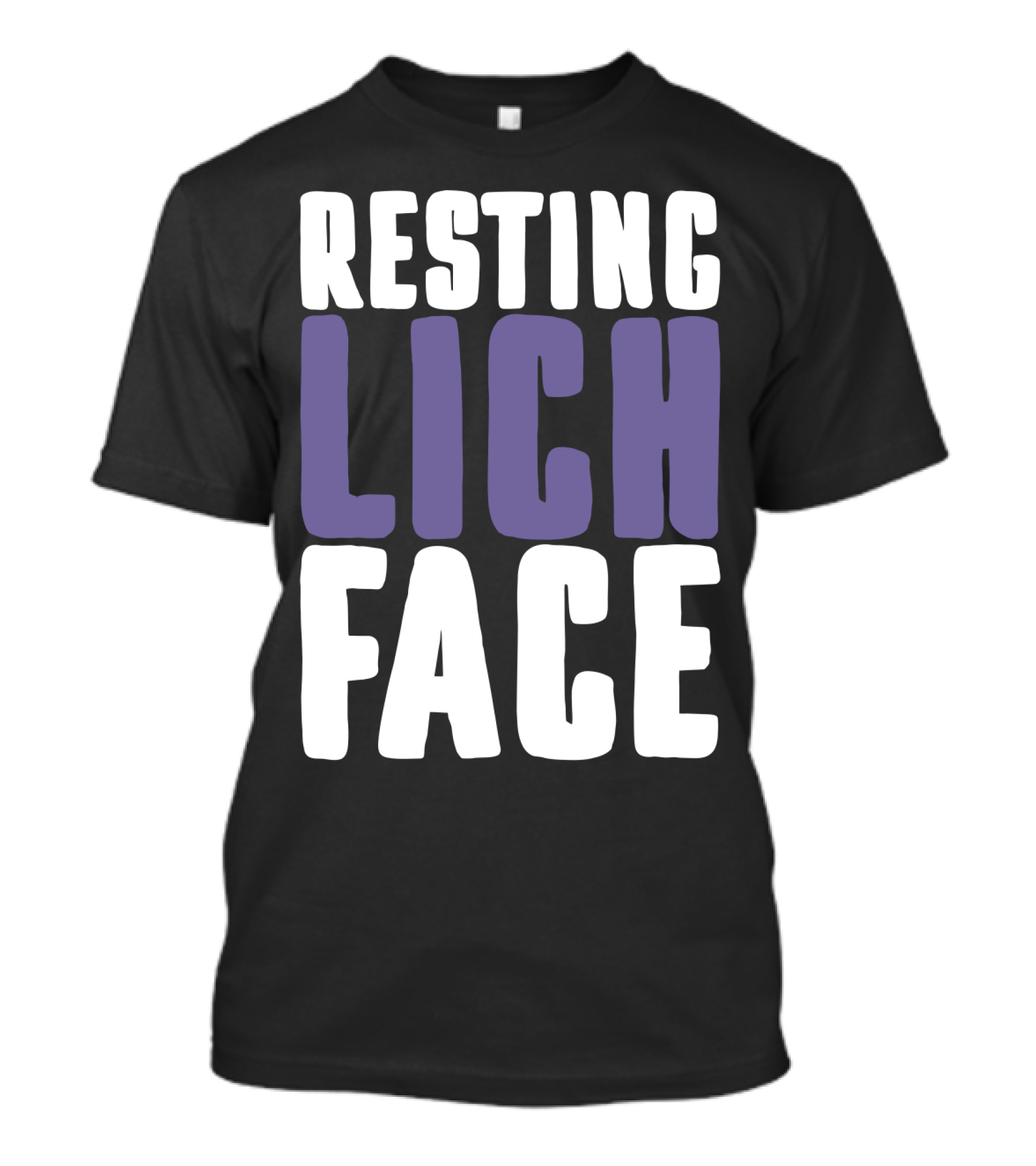 Resting Lich Face Dungeons Dragons Humor T-Shirt