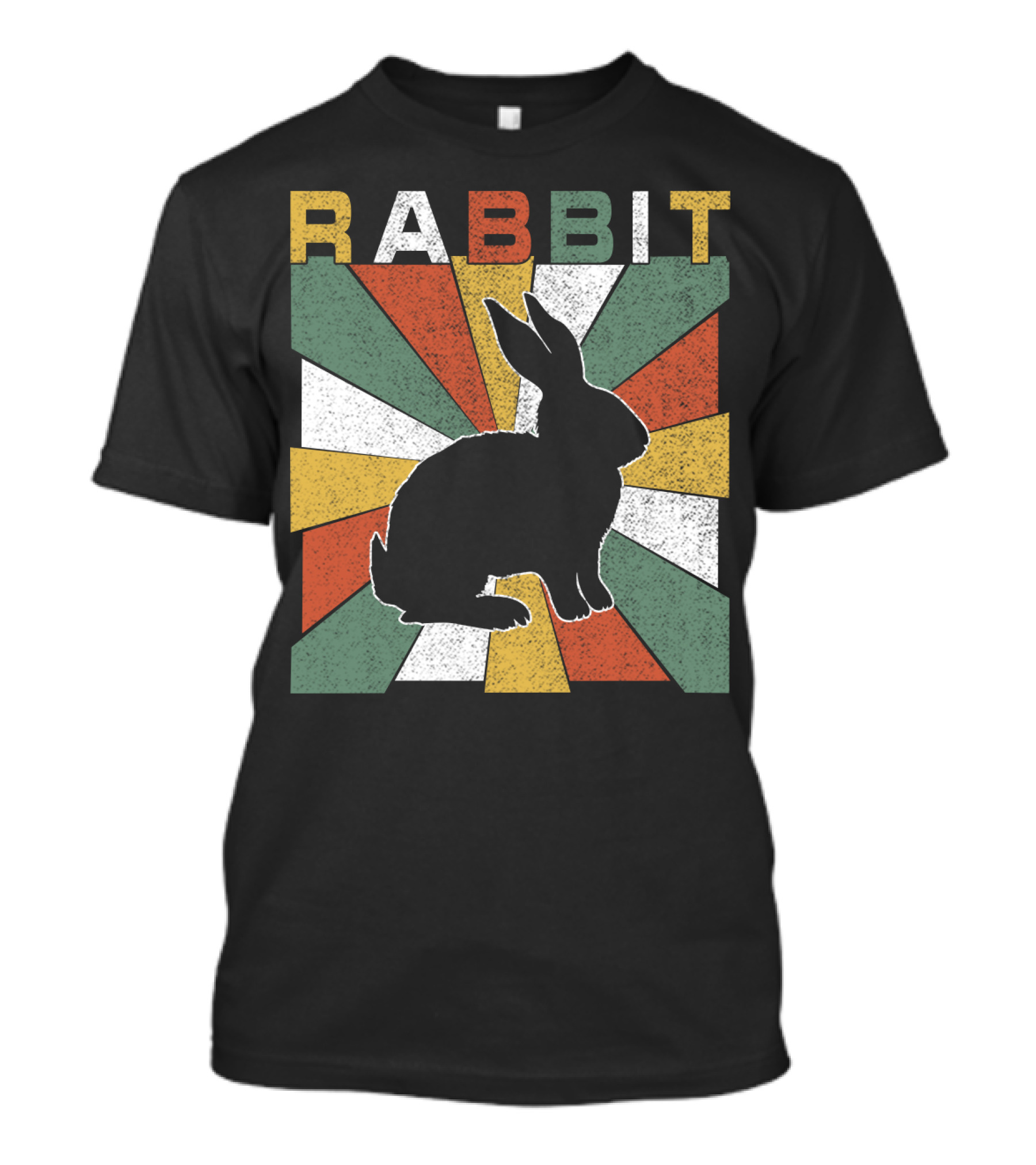 Rabbit Retro 70s Silhouette Sunburst T-Shirt