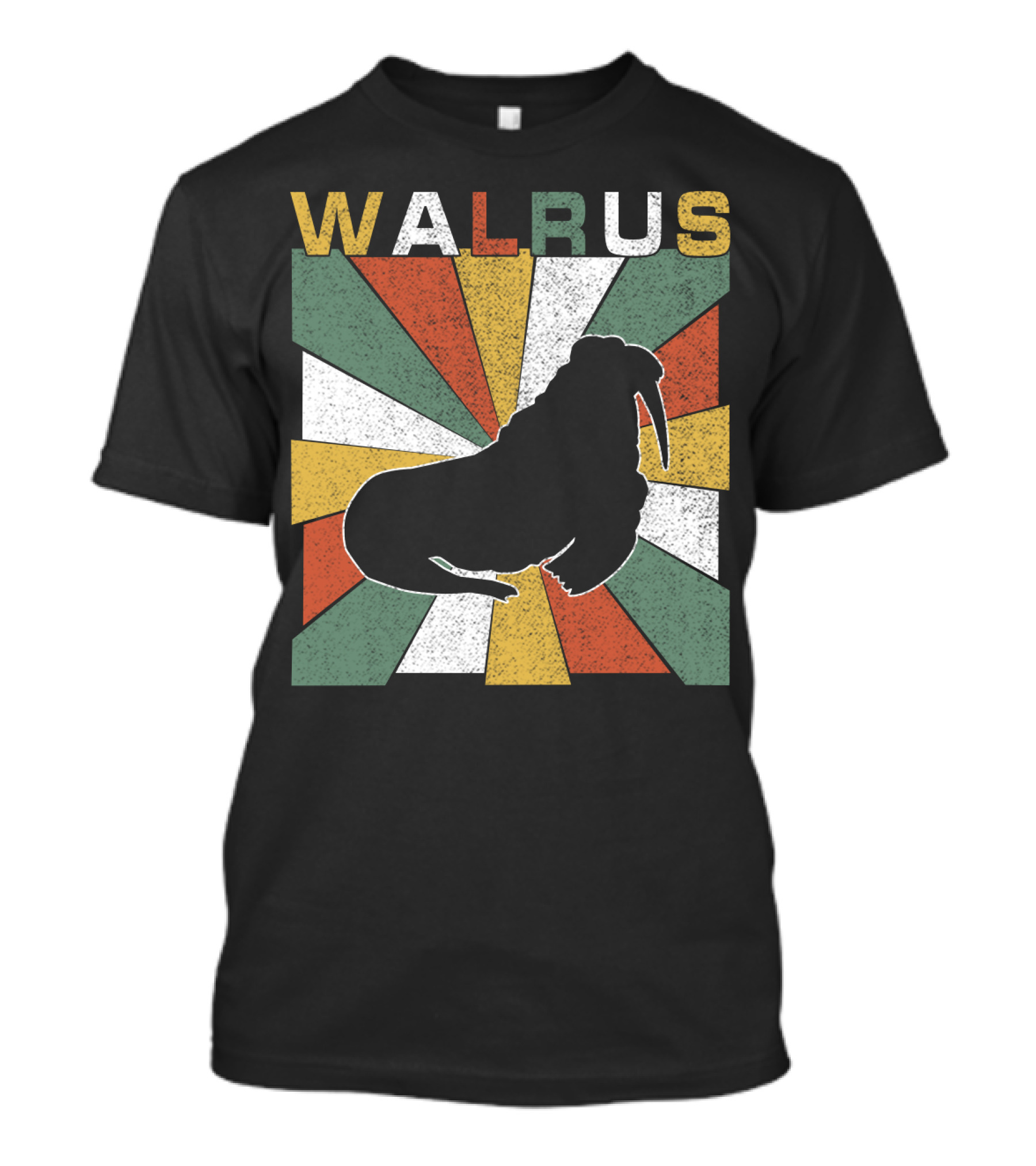 WALRUS Retro 70s Vintage Sunburst T-Shirt