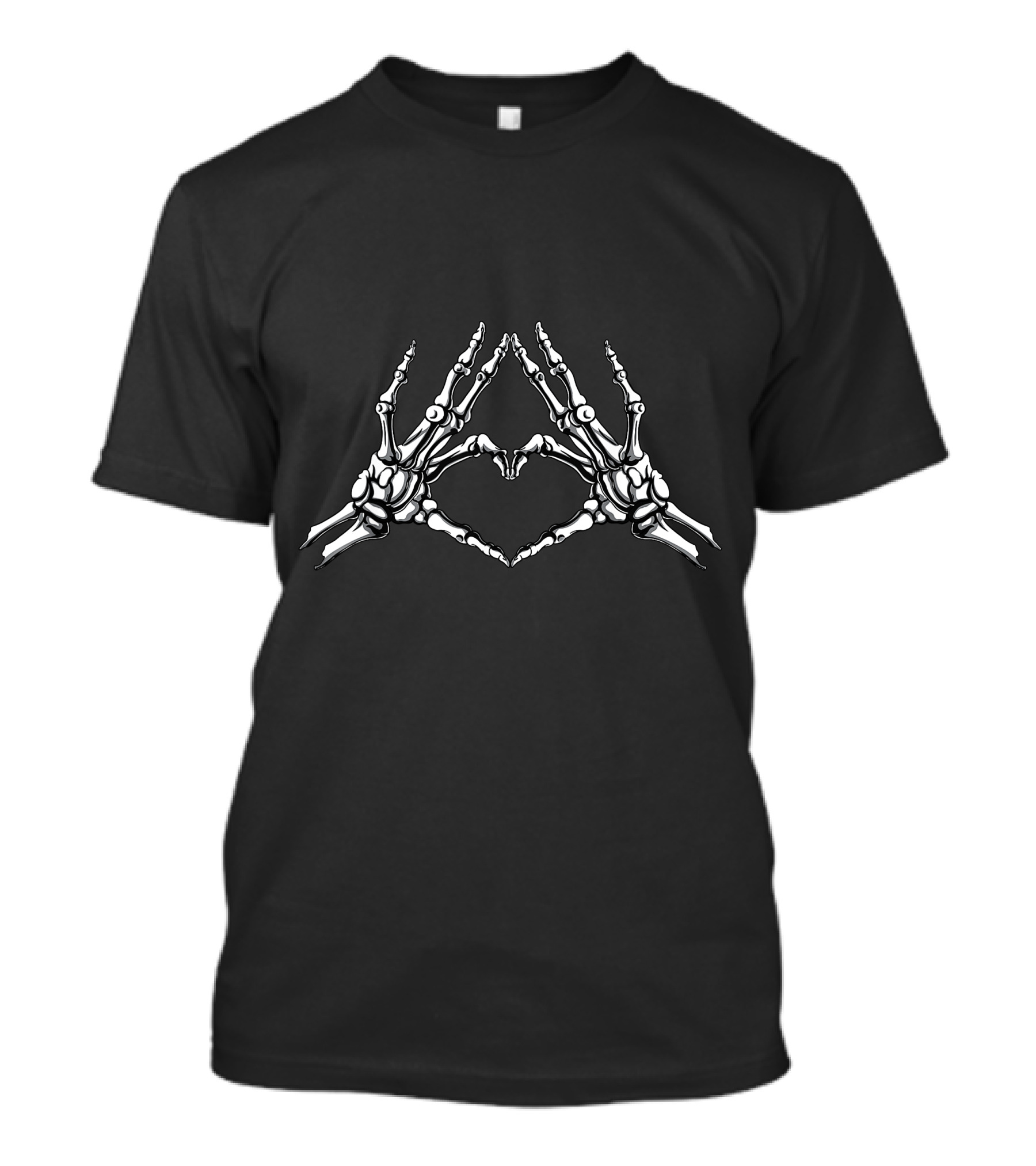 Skeleton Hand Heart Gesture T-Shirt