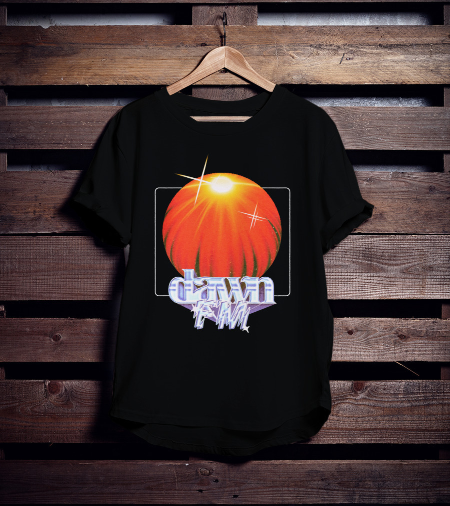 The Weeknd Dawn FM Sunburst Graphic Merchandise T-Shirt