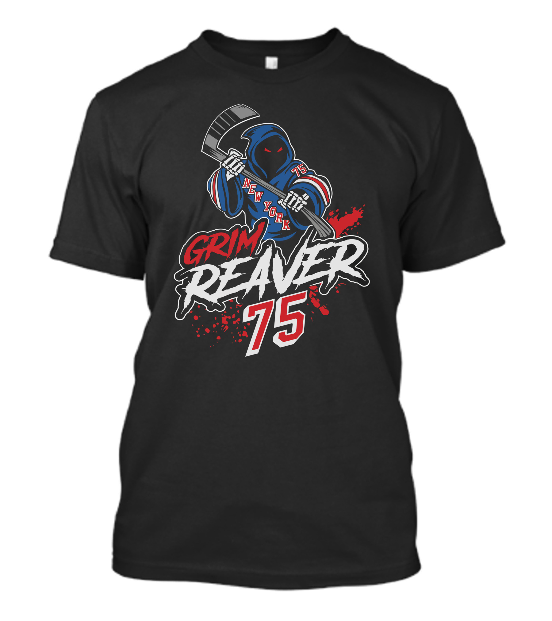 New York Grim Reaver 75 Hockey Merchandise T-Shirt
