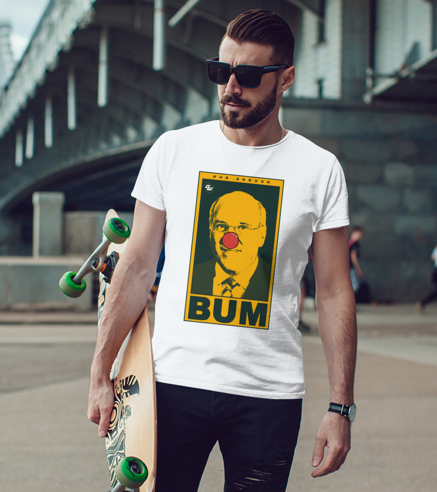 Game On Wisconsin Hub Arkush Bum Clown Nose T-Shirt