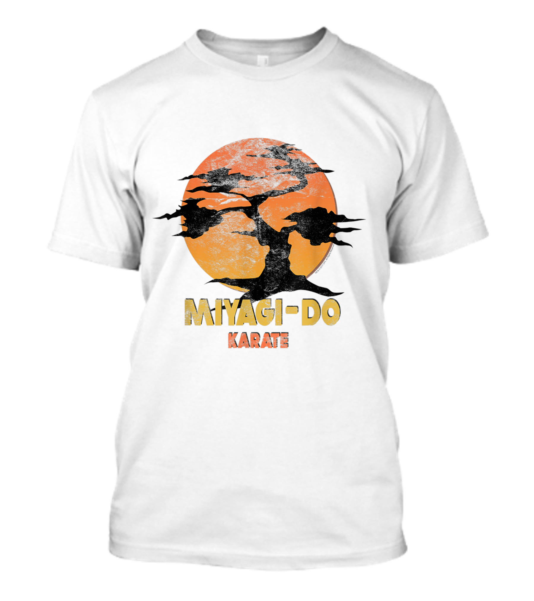 Miyagi-Do Karate Vintage Sun And Tree T-Shirt
