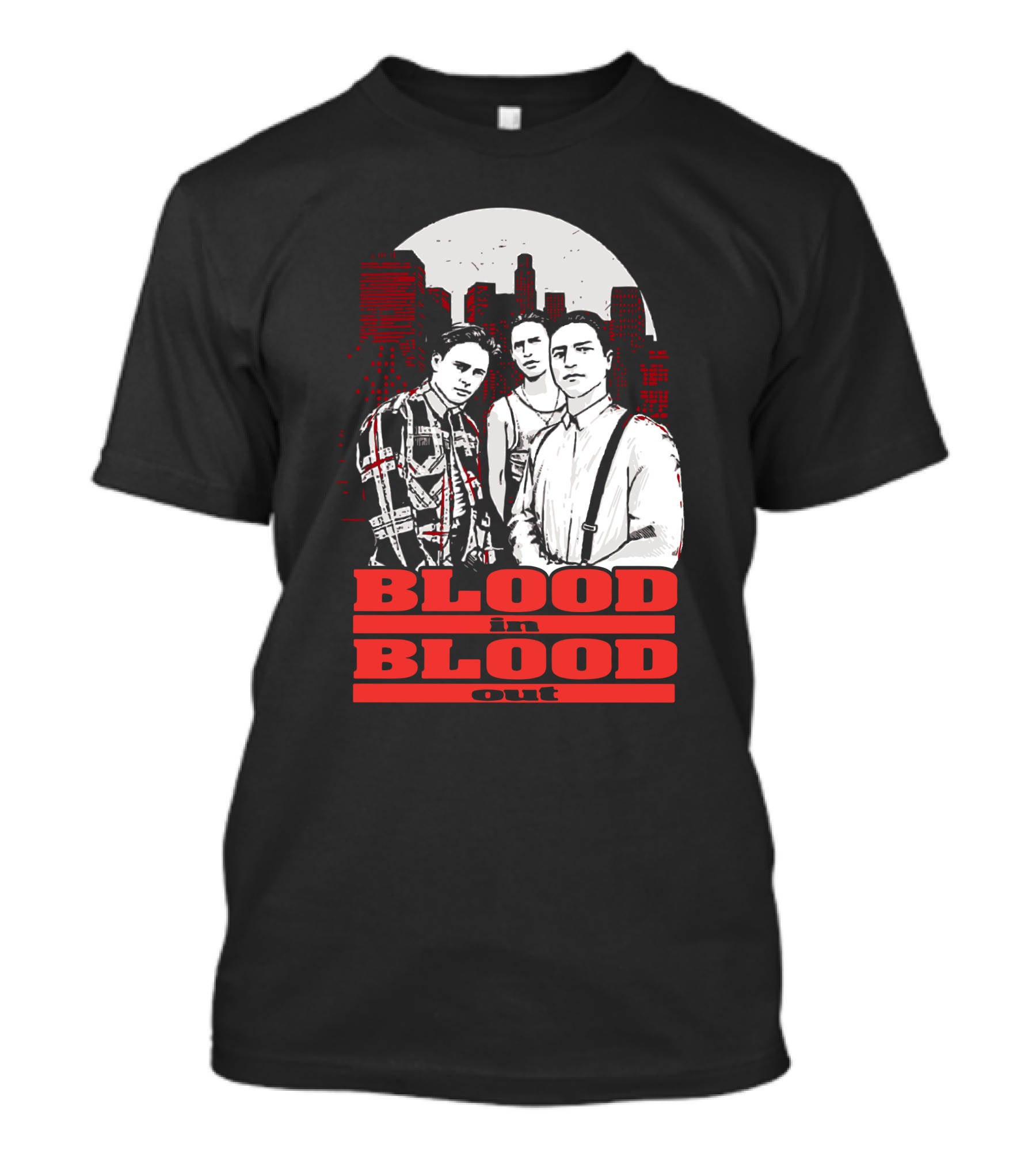 Blood In Blood Out Los Angeles Trio Urban Skyline T-Shirt