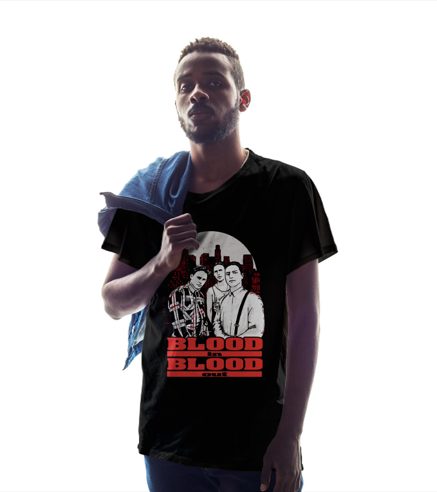 Blood In Blood Out Los Angeles Trio Urban Skyline T-Shirt