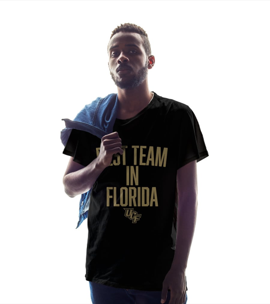 UCF Best Team In Florida In Bold Gold Text With University T-Shirt