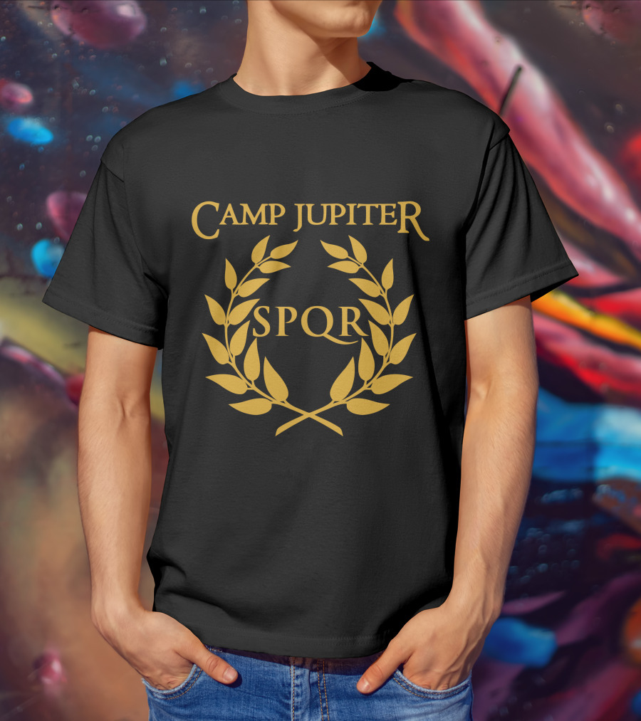 Camp Jupiter SPQR Golden Laurel Emblem T-Shirt
