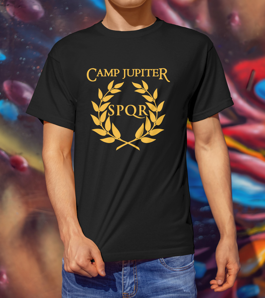 Camp Jupiter SPQR Golden Laurel Emblem T-Shirt