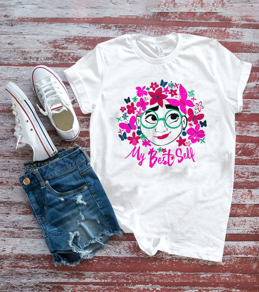 My Best Self Encanto Store Flowers Butterflies Glasses T-Shirt
