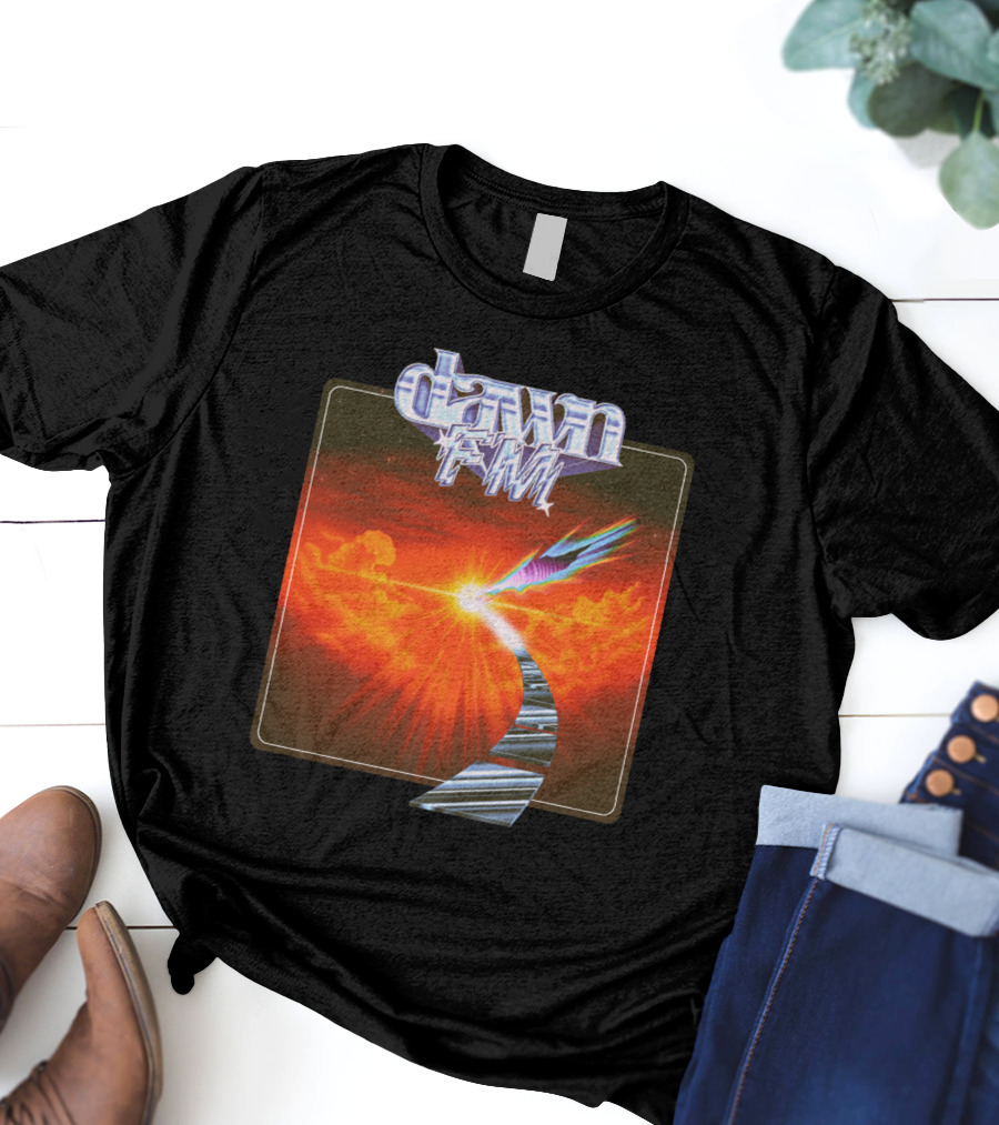 Dawn FM Radiant Pathway Album Cover Aesthetic T-Shirt