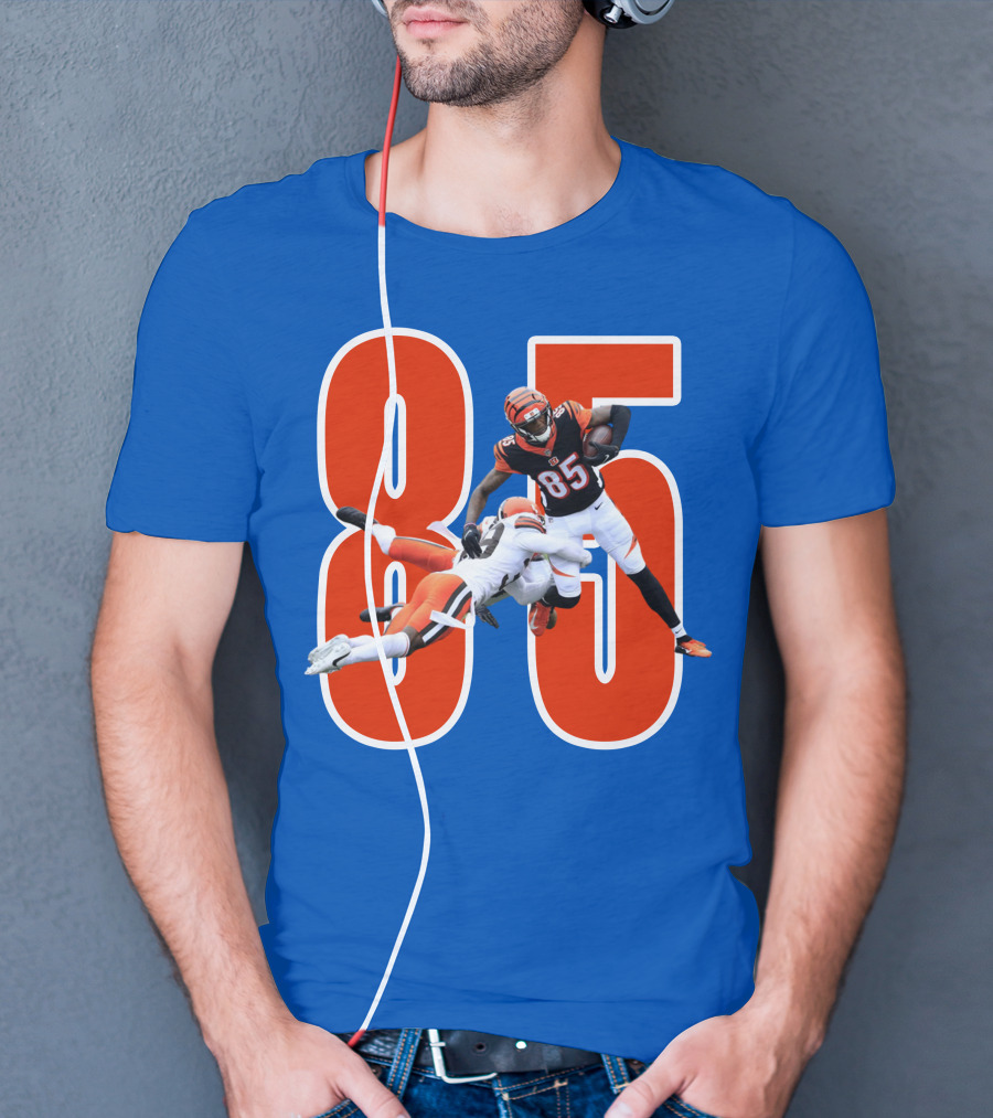 Tee Higgins Tamaurice William Cincinnati Bengals 85 Football T-Shirt