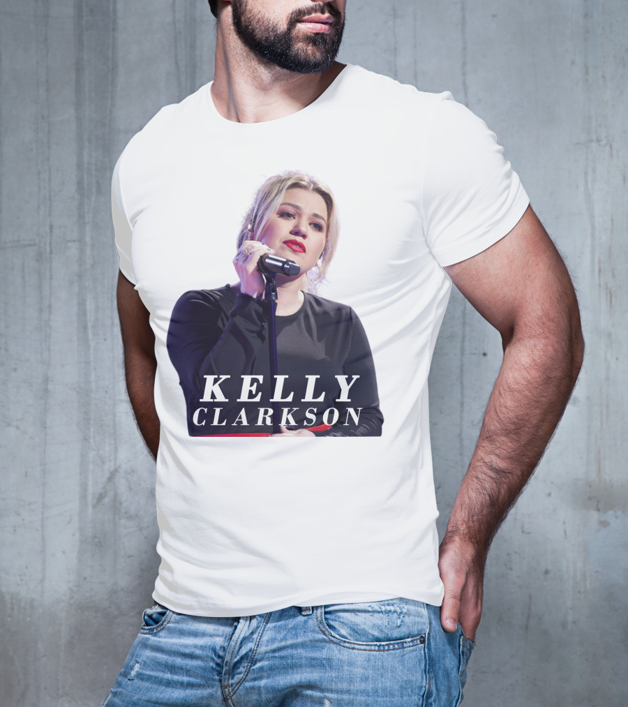 KELLY CLARKSON Concert Performance Microphone Stage T-Shirt