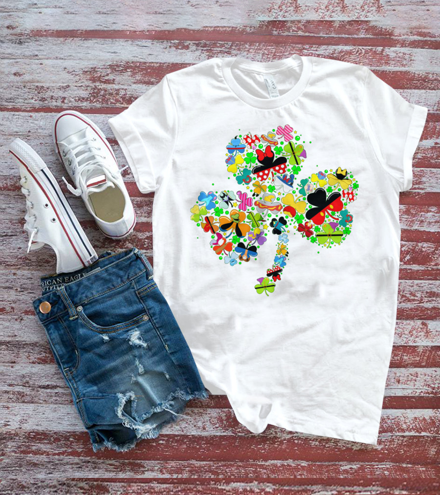 DN Shamrocks Mickey Minnie Colorful Elements T-Shirt