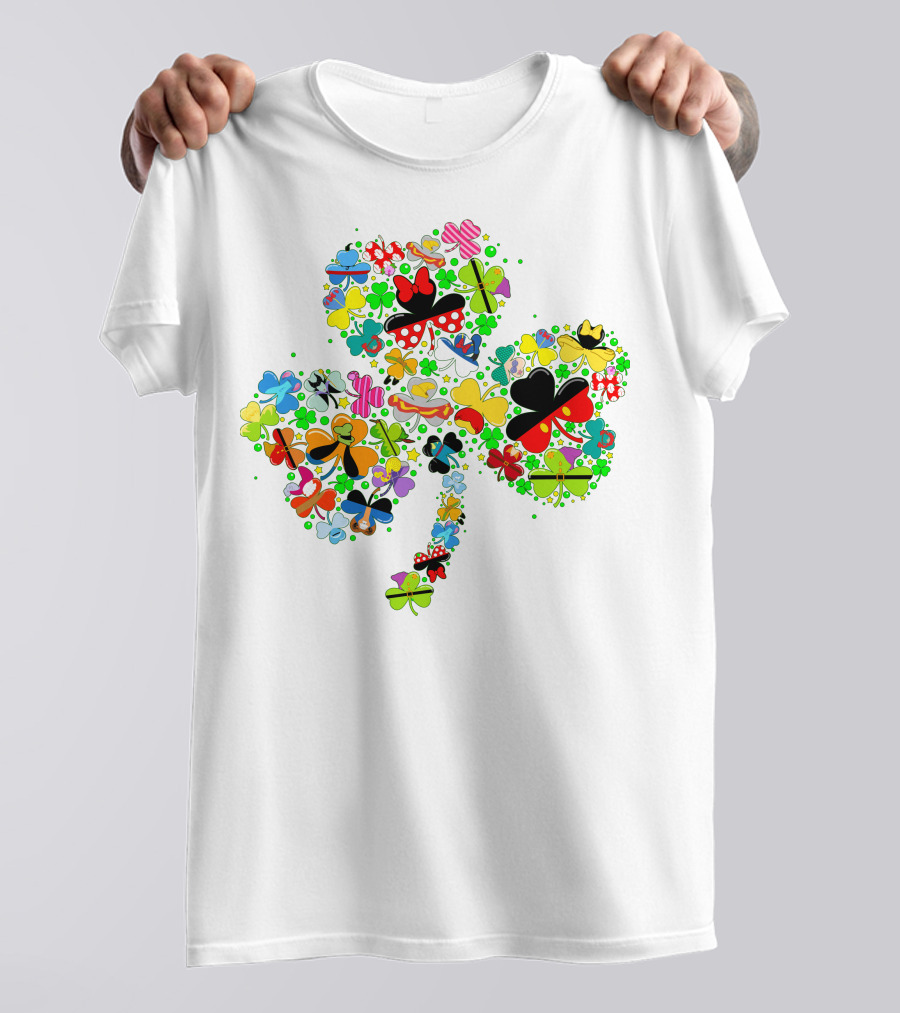 DN Shamrocks Mickey Minnie Colorful Elements T-Shirt