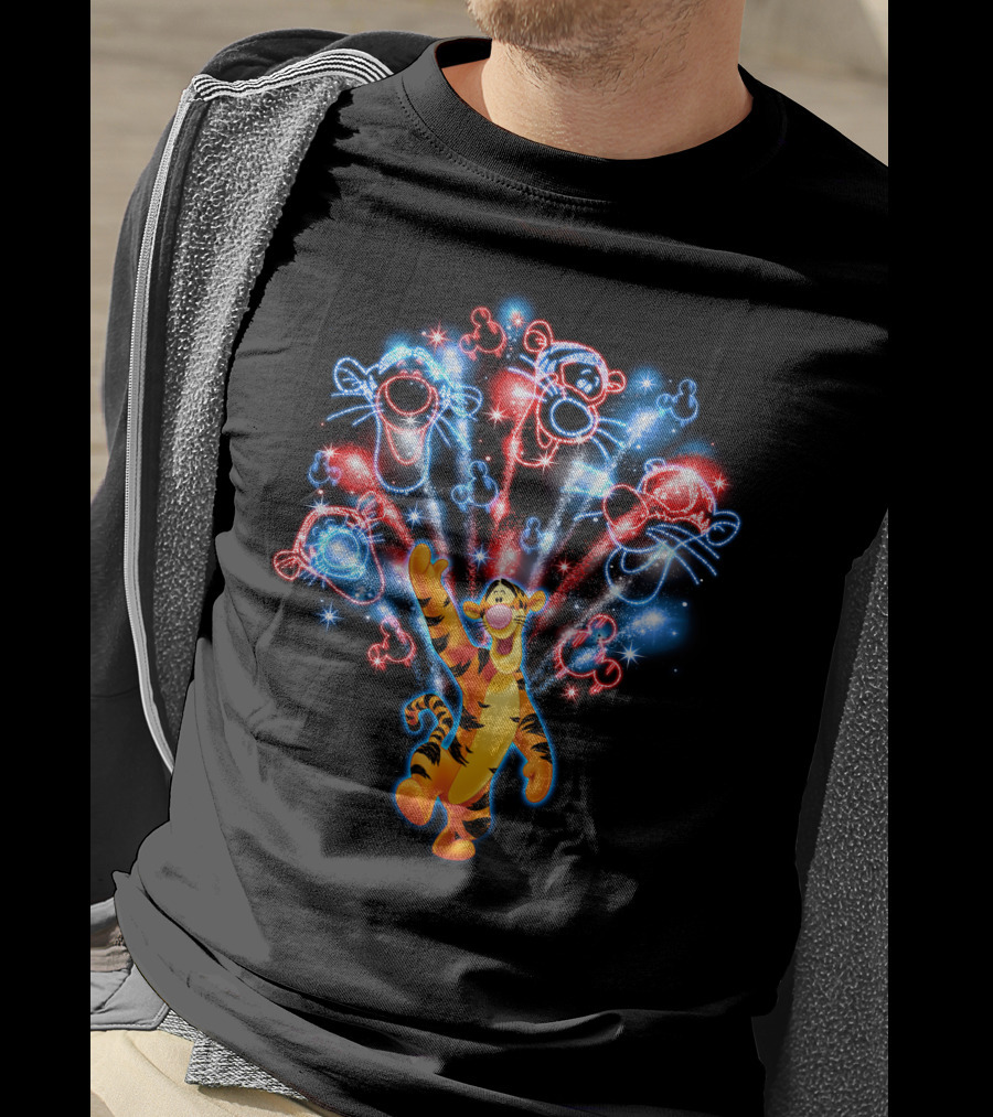 Tigger Fireworks Display Celebration Magic T-Shirt